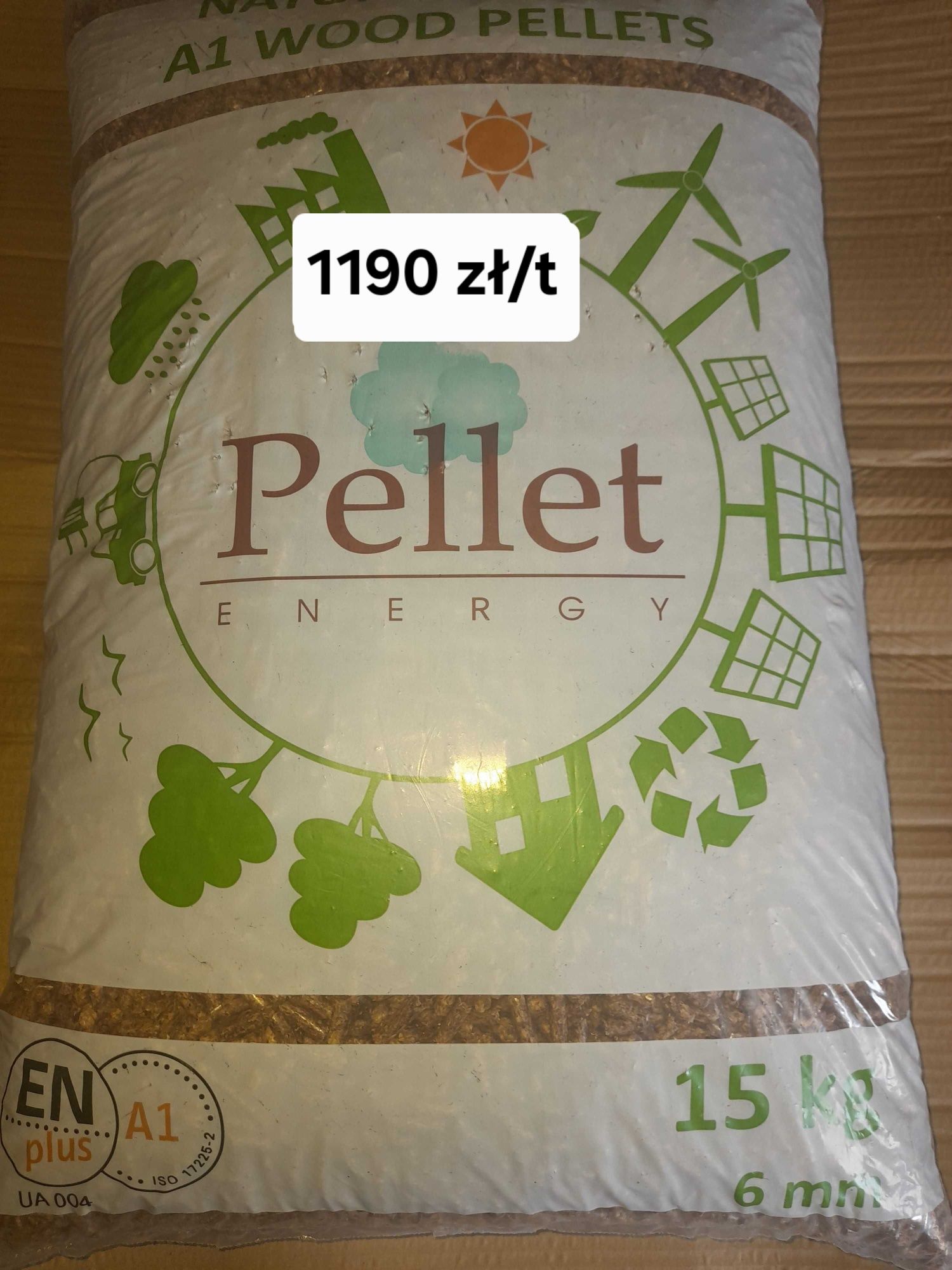 Pelet Pellet Liściasty Dębowy Certyfikowany A1 PLUS