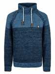 Modny Sweter Męski Komin Golf WAR. JEANSOWY