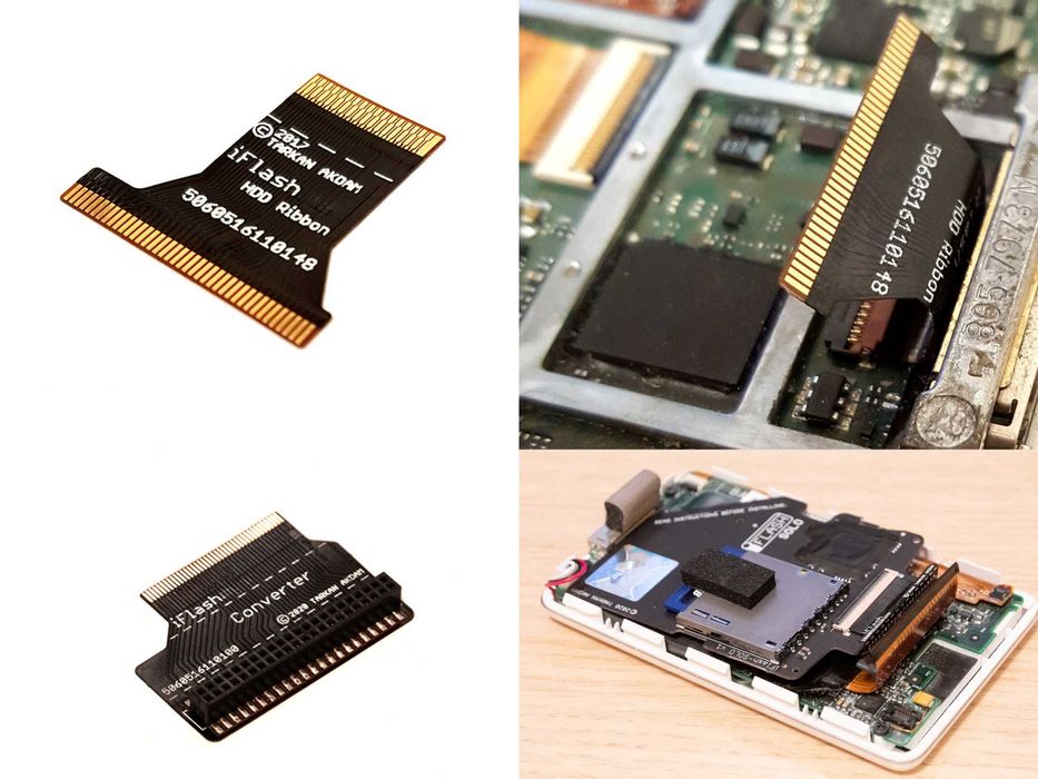 Адаптер MicroSD iFlash Quad 2025 для iPod Classic 3/4/5/5.5/6/7/7.5