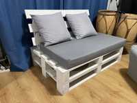 Sofa kanapa z palet 120/80/40 z poduchami oryginalna Stan bdb