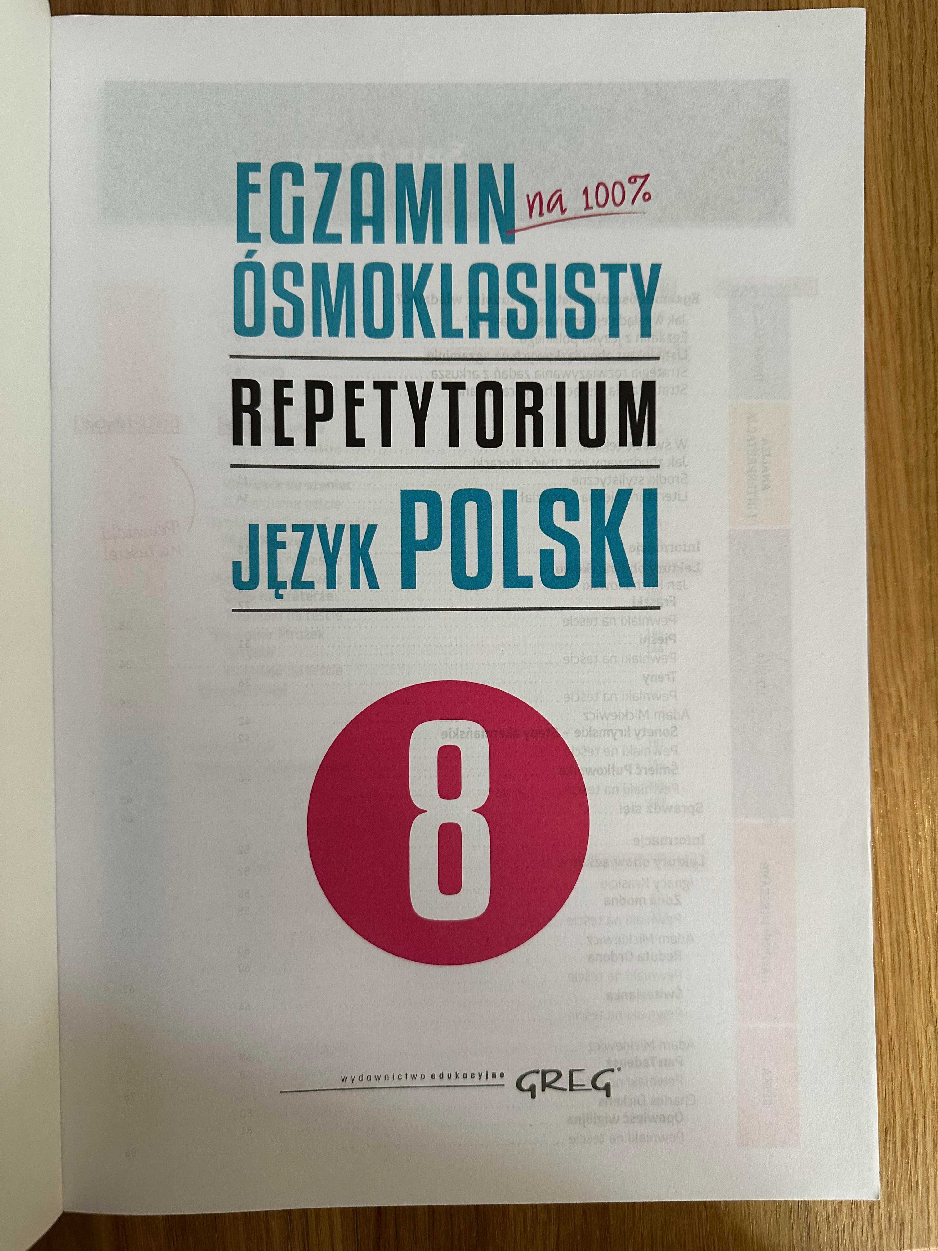 Egzamin ósmoklasisty repetytorium język polski