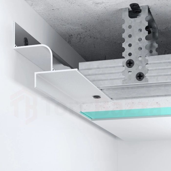 NEW Тіньовий шов Алюмінієвий профіль тіньового шва в кольорах