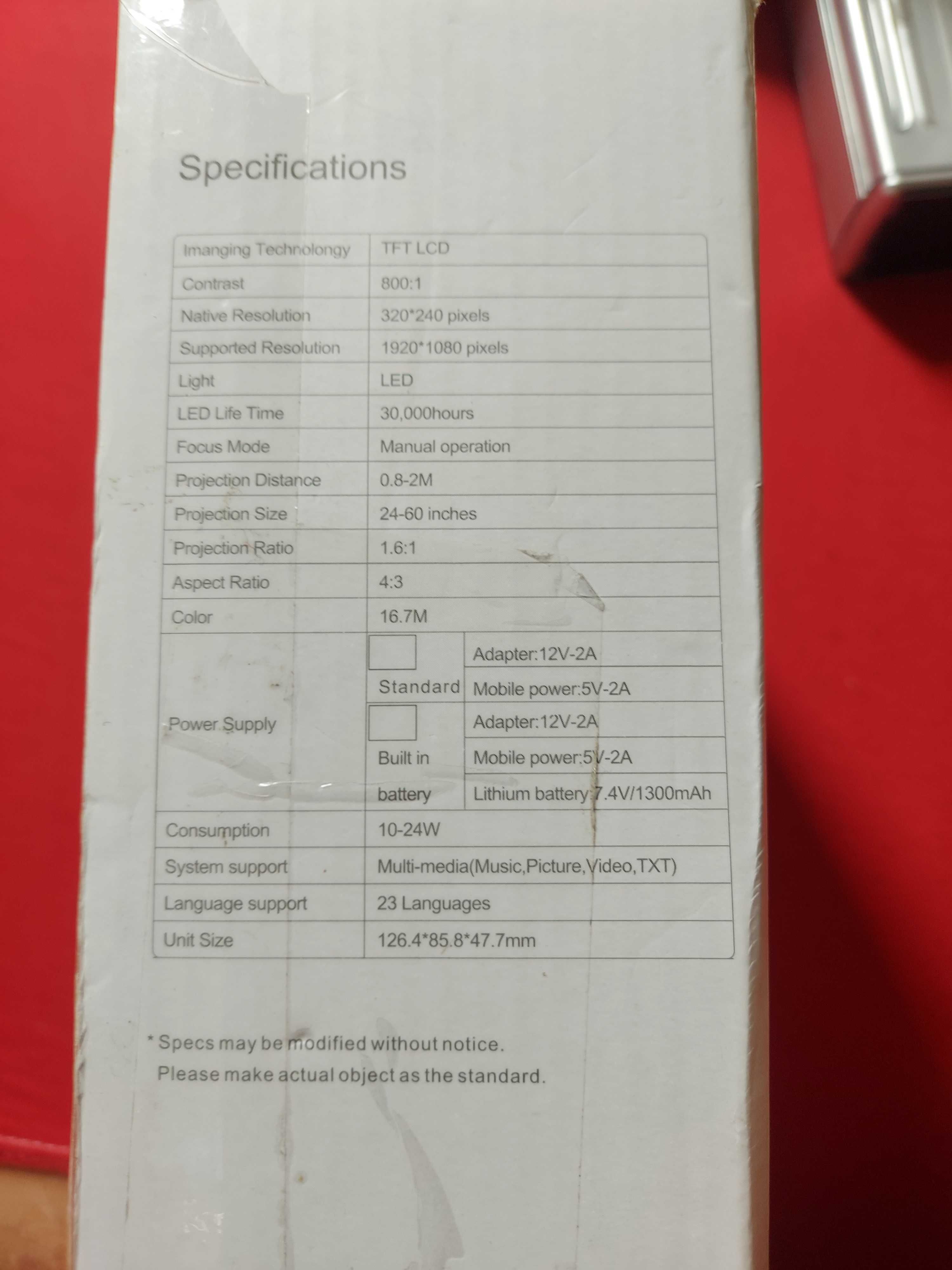 Projektor LED biało-żółty