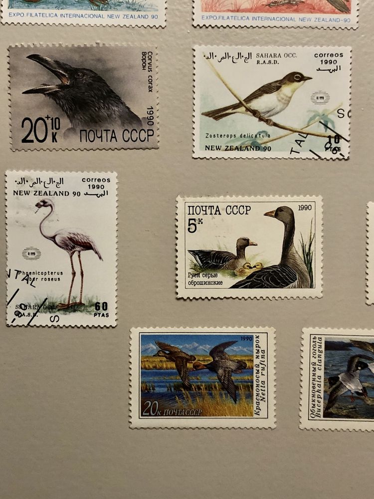 Znaczki pocztowe - ptactwo