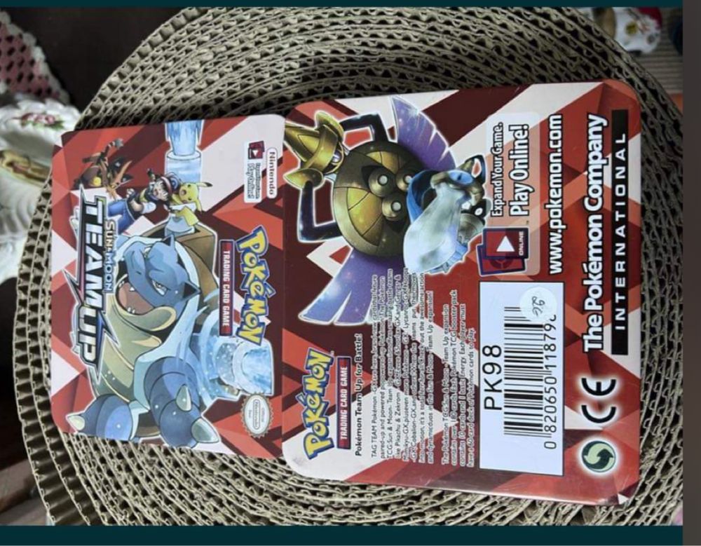 Caixa para cartas pokemon