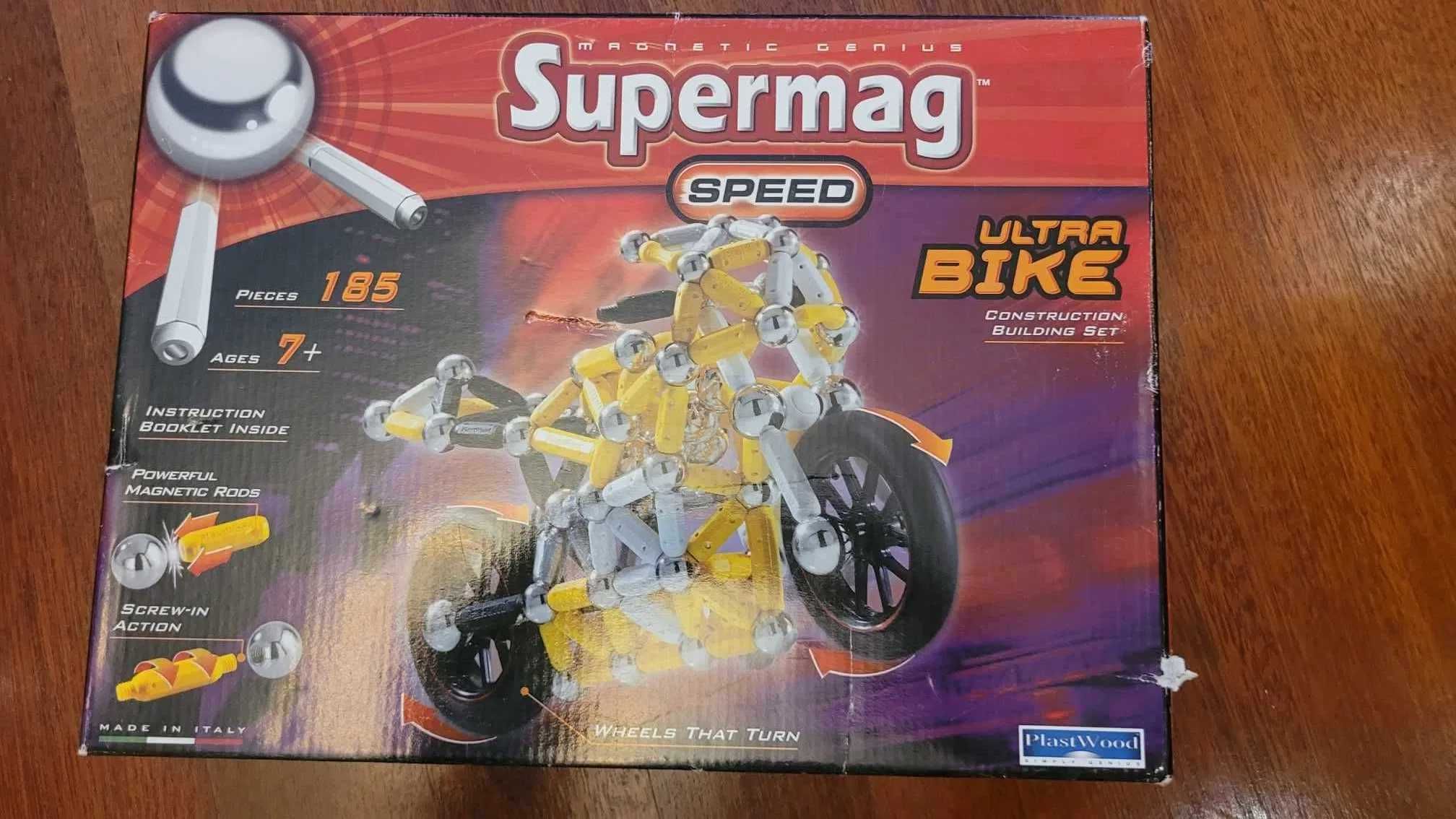 Klocki magnetyczne SUPERMAG SPEED ULTRA BIKE 0291 motocykl 185 części