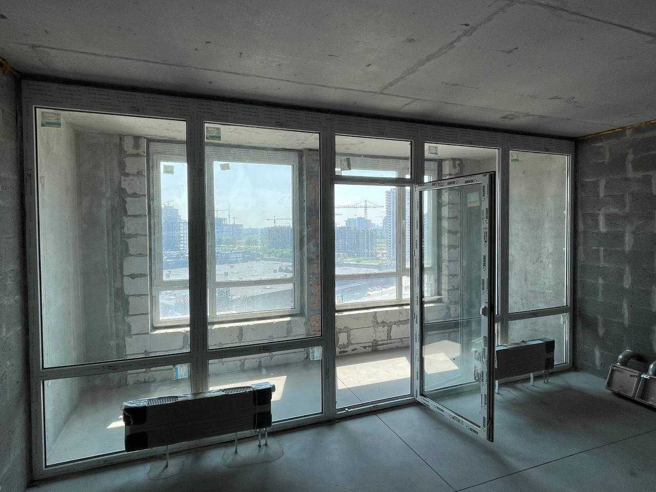 Панорамне вікно з дверима Rehau