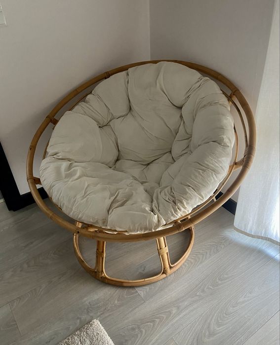 Cadeirão sofá Papasan Homa 110cm como nova