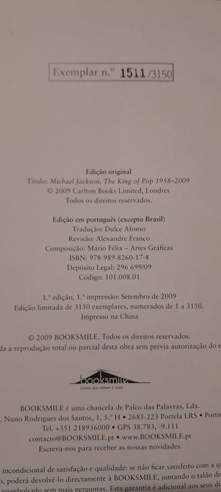 Michael Jackson, o REI da POP, edição Limitada e Numerada...NOVO