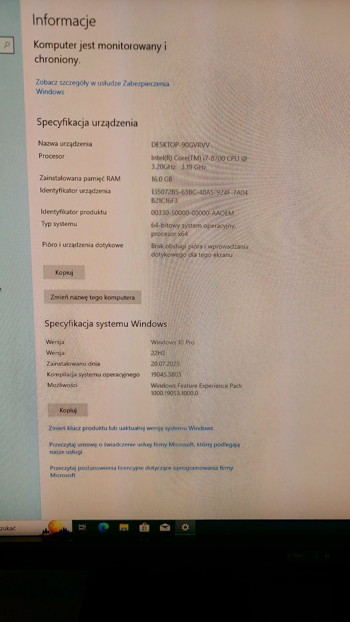 Komputer gamingowy i7 RTX2060