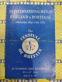 Programa oficial Inglaterra Portugal 1951