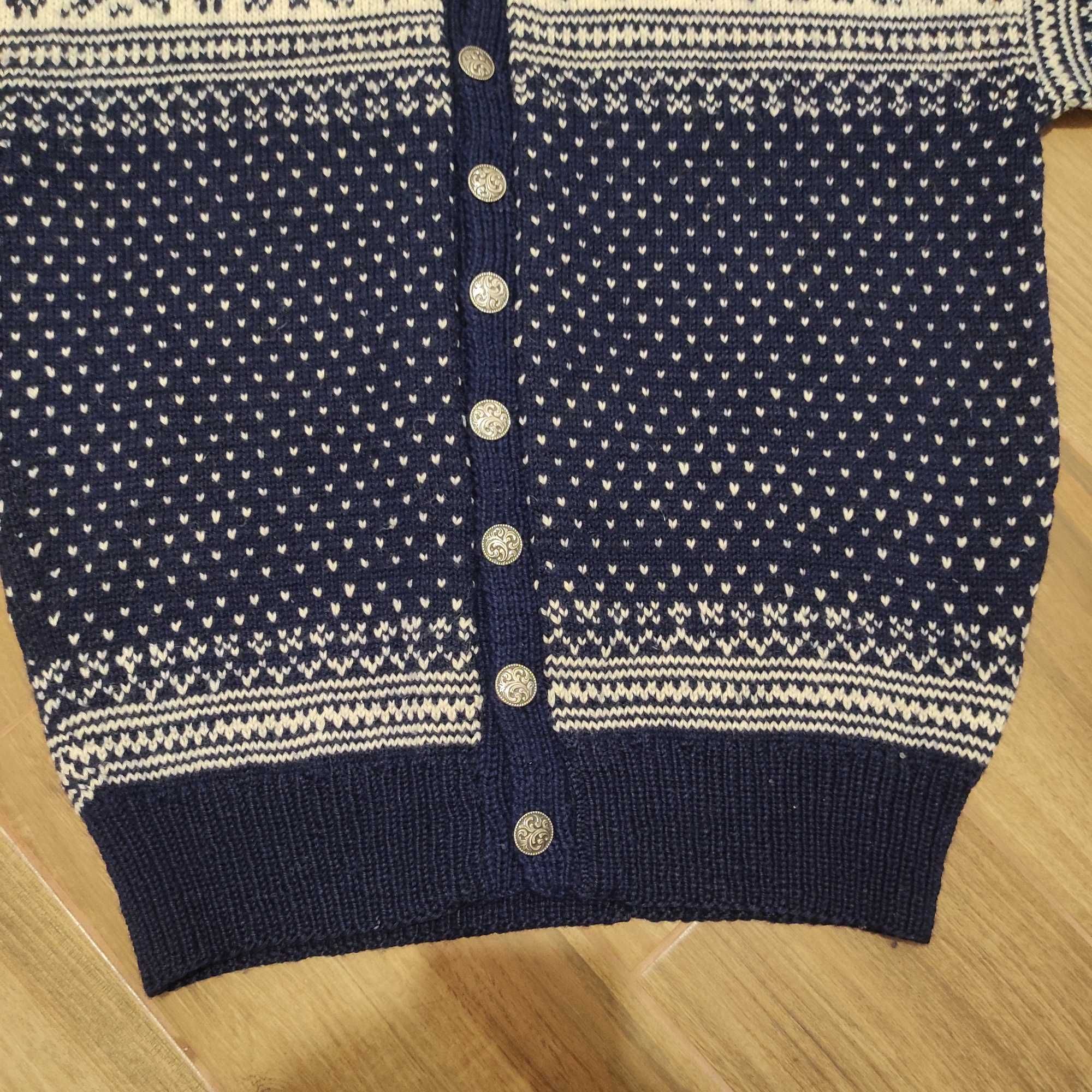 Norweski sweter męski 100 % wełna