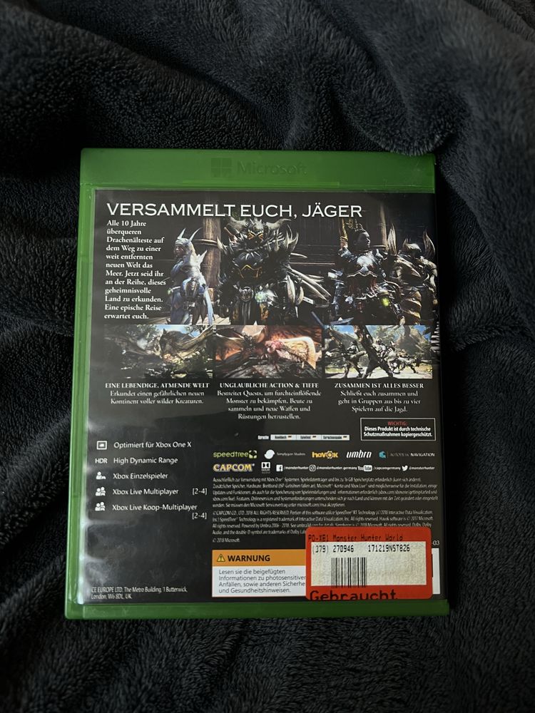 Monster Hunter гра на XboxOne