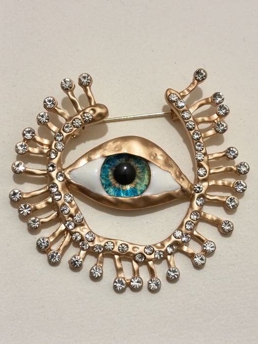 Oko * Piękna broszka