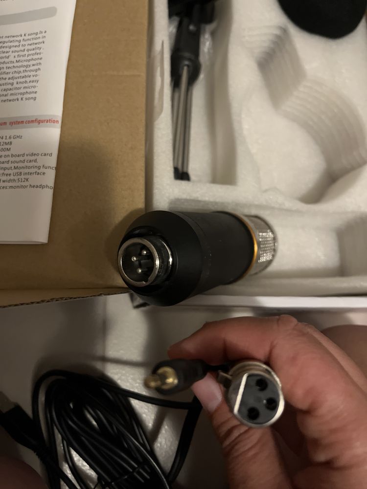Condenser Microfone nunca usado