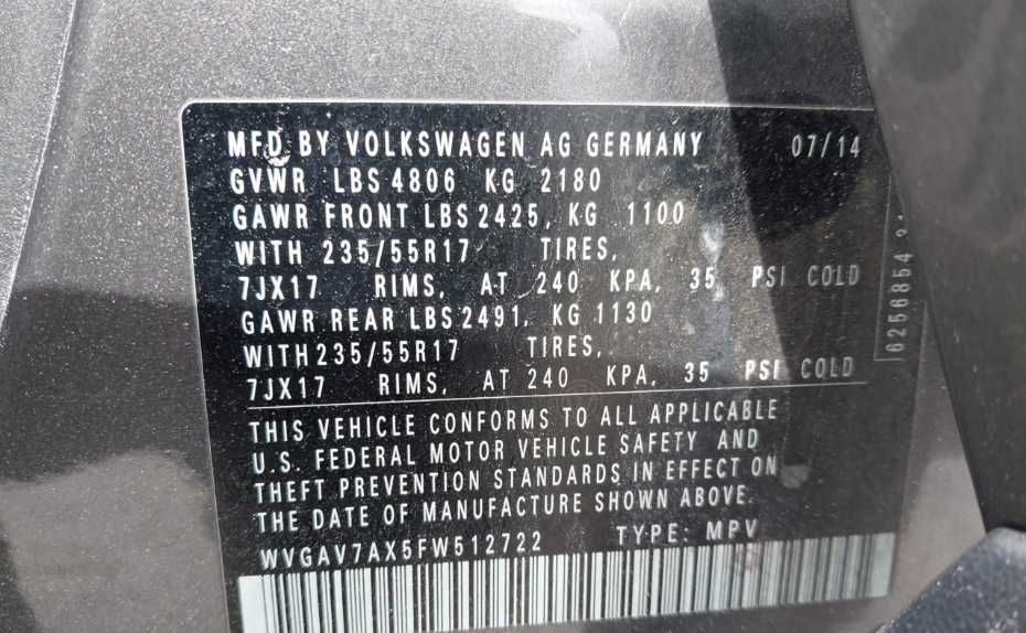 2015 Volkswagen Tiguan, SE