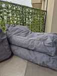 Fotel do siedzenia/pufa/siedzisko LOUNGE Grey - FOCUS GARDEN