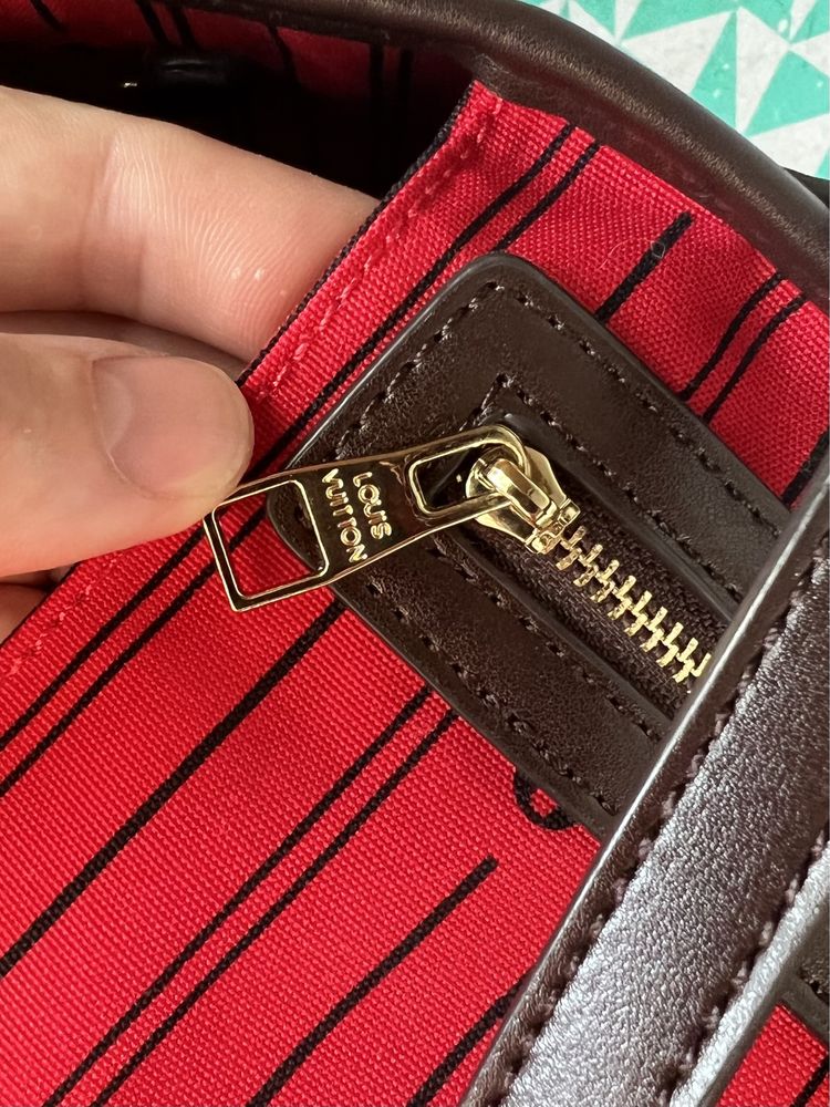 Сумка шоппер кожа и канва Louis Vuitton оригинал новая номерная