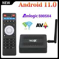 TOX3 новая ревизия SmartTV Box S905X4 4/32GB Android 11 приставка