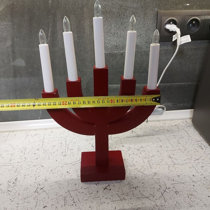 Świecznik drrwniany świąteczny adwentowy