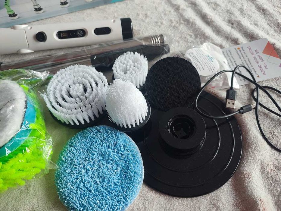 Szczotka Obrotowa Elektryczna DO Czyszczenia 8W1 Do Domu I Samochodu