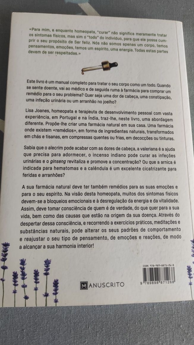 Livro "uma farmácia natural em sua casa"