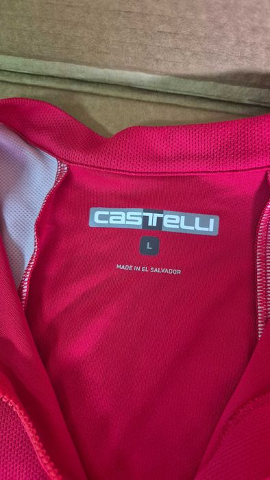 Koszulka rowerowa Castelli L czerwony