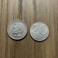 Monety PRL Prus 1984 10 zł i 20 zł 1990