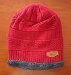 Gorro vermelho com interior forrado