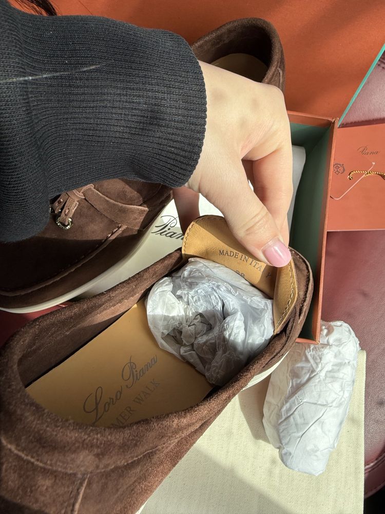 Женские Лофери лоро пиана лоферы loro piana коричневые лорики