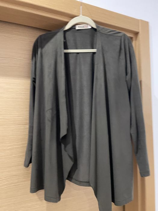 Casaco verde pele pessego