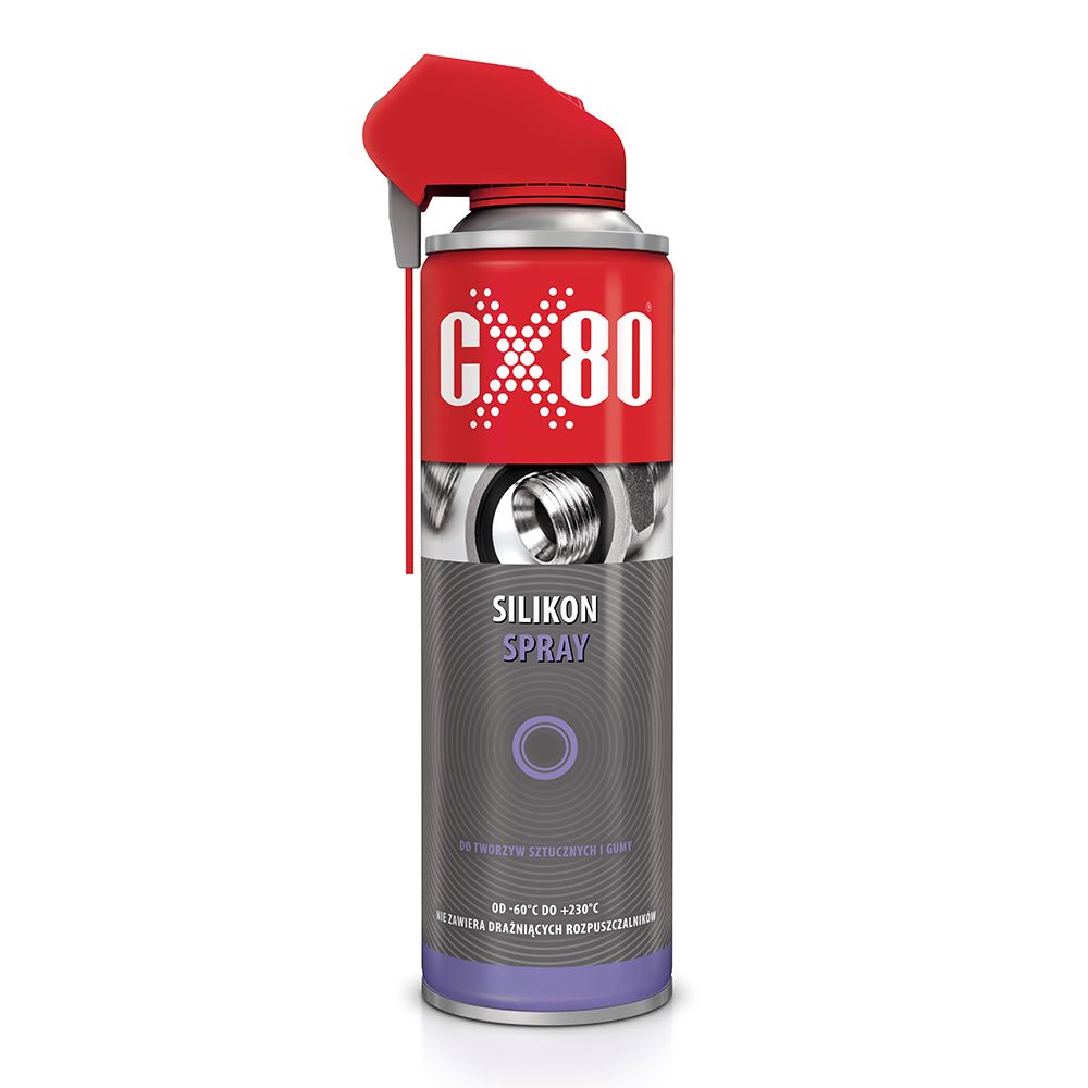 CX80 silikon w sprayu 500ml smar silikonowy do tworzyw sztucznych