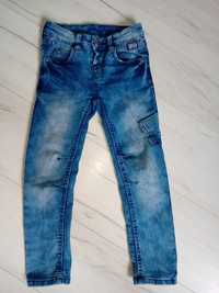 Spodnie jeansy RURKI 116 skinny