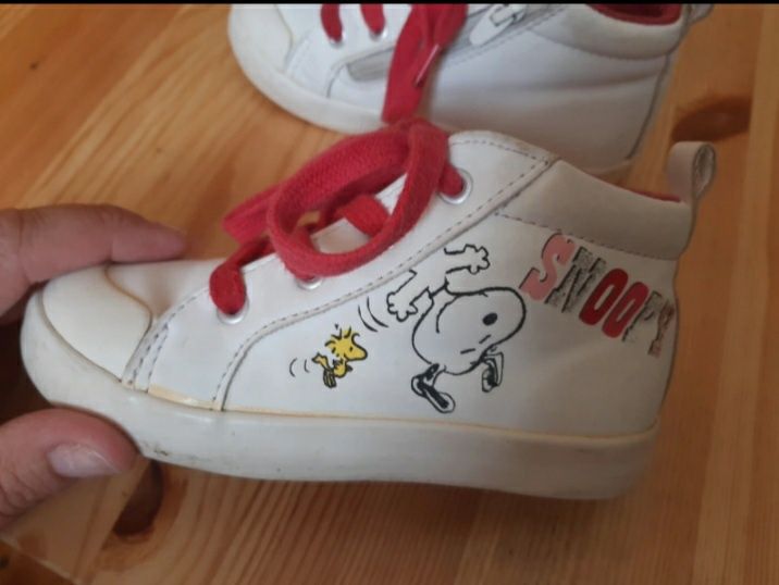 Buty chłopięce wyższe na wiosnę jesień Snoopy