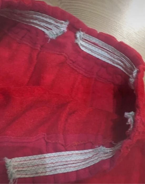 Czerwona spodnica sztruksowa lata 90 vintage