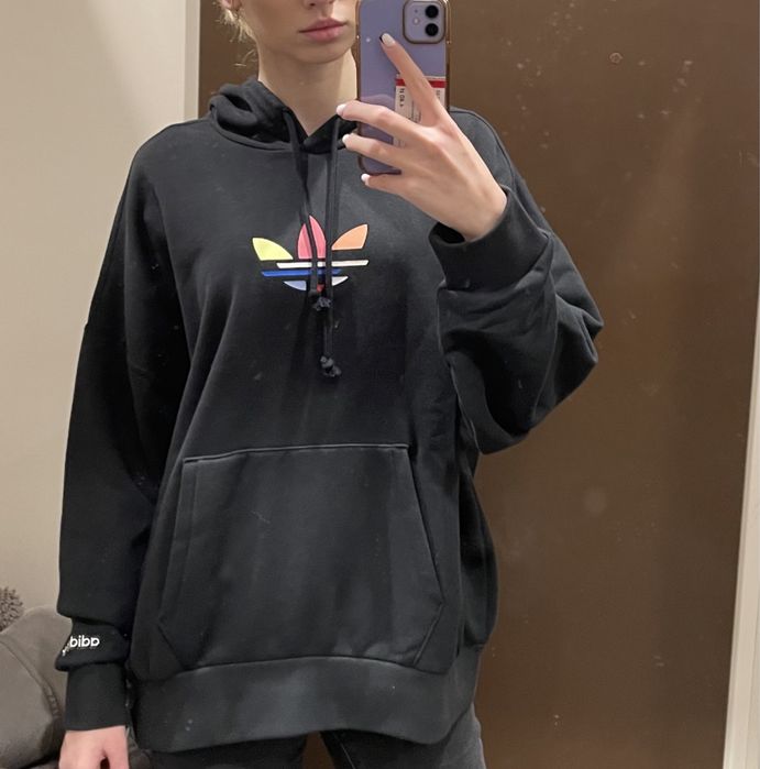 Чёрный худи Adidas