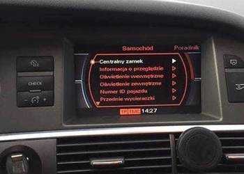 Polskie menu AUDI MMI 3g A4 B8 A6 Q7 Q5 mapa oraz różnych modeli BMW