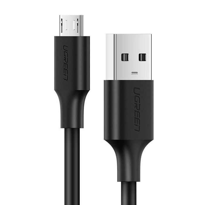 Ugreen kabel przewód USB - micro USB 2,4 A 480 Mbps 1,5 m czarny