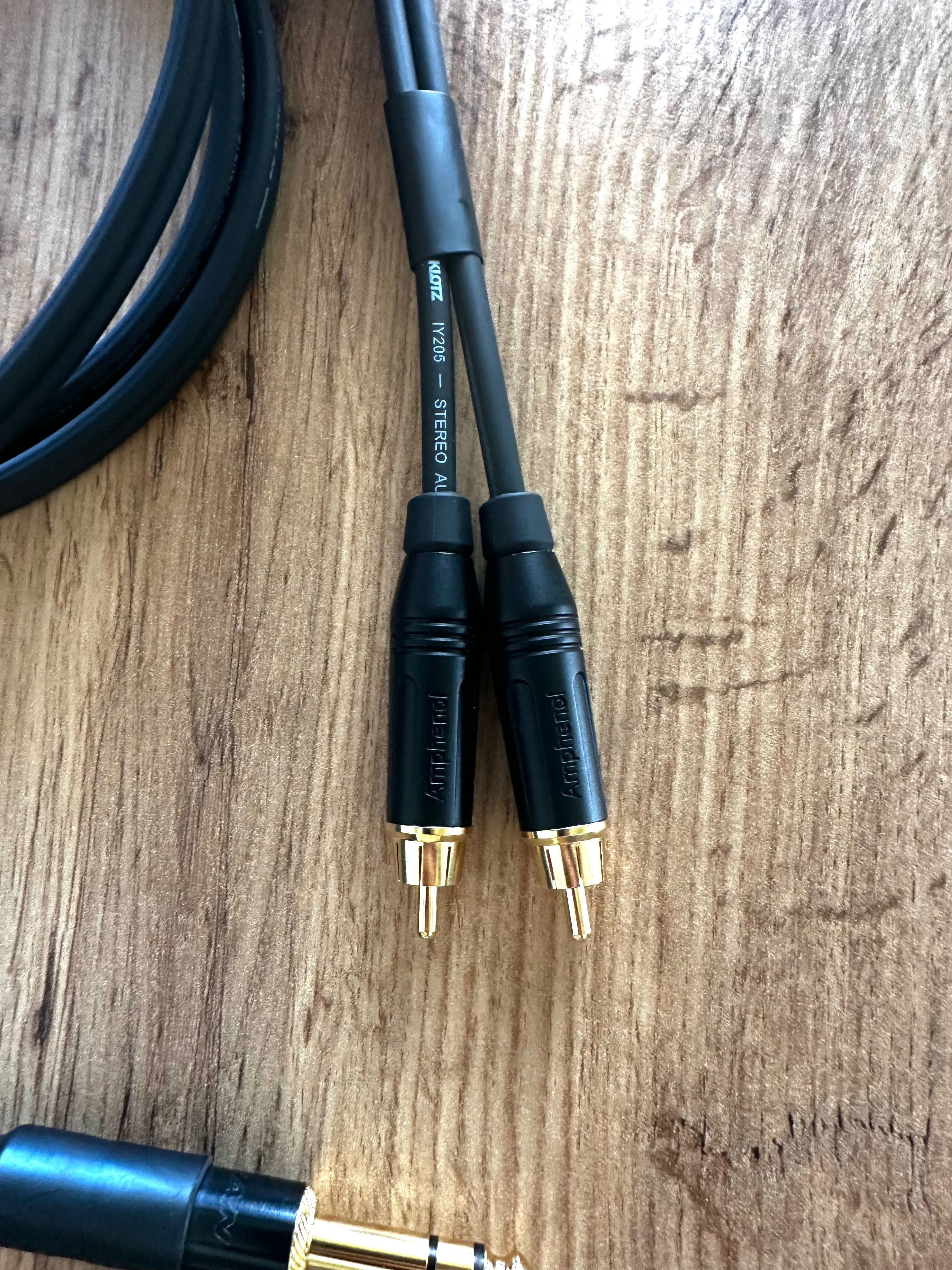 Kabel audio Klotz Jack Stereo 6,3 - RCAx2 Amphenol 2 metry