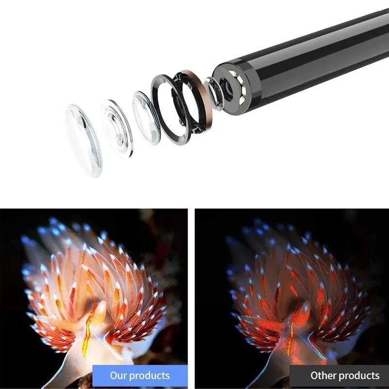 Mini Kamera endoskopowa 6x LED 1,5 m  7 mm Android USB 3w1 wodoodporna