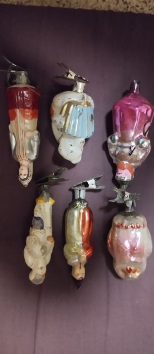 Ёлочные игрушки на прищепке