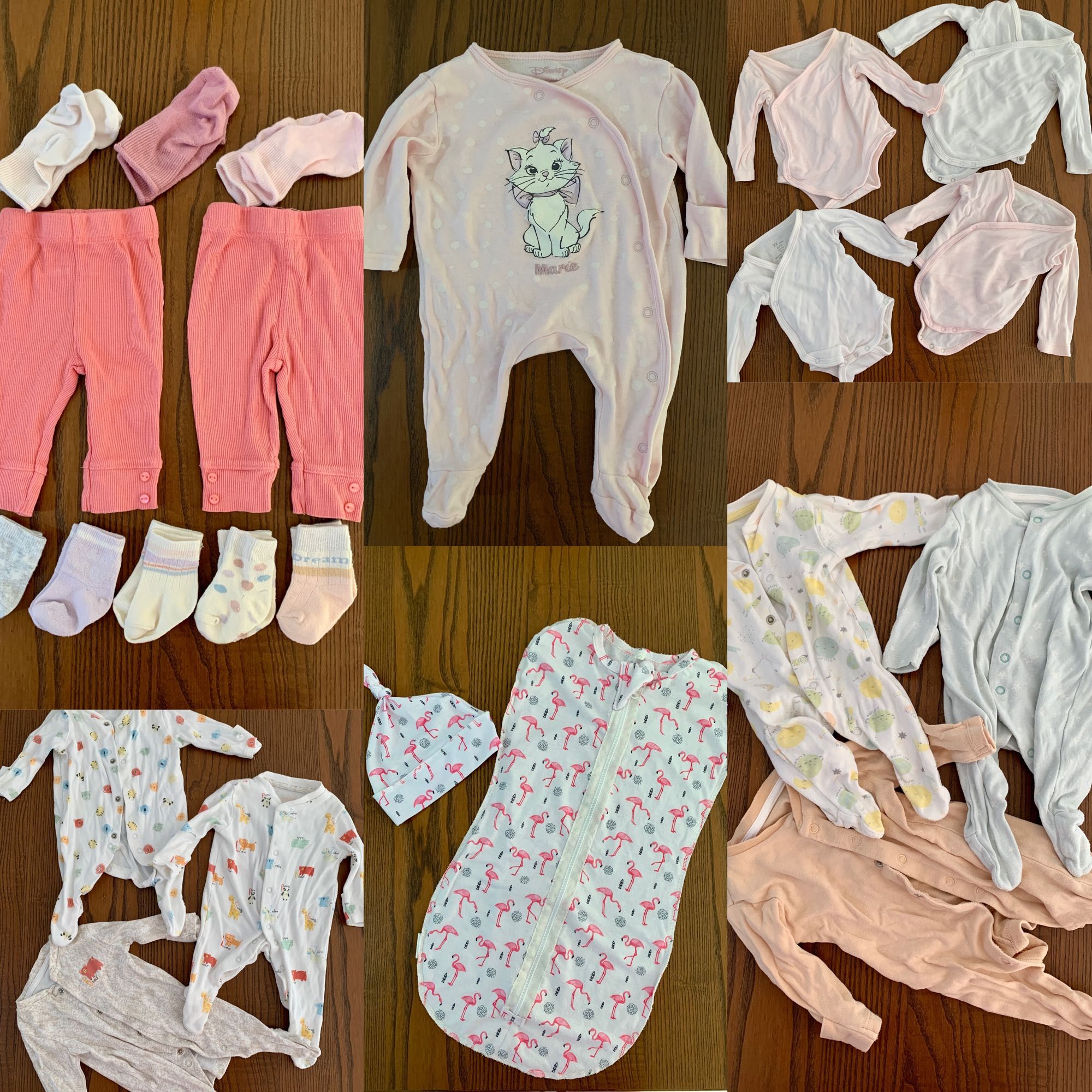 roupas de bebê para meninas de 0 a 3 meses.