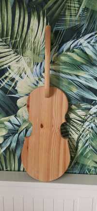 Deska drewniana do krojenia gitara skrzypce