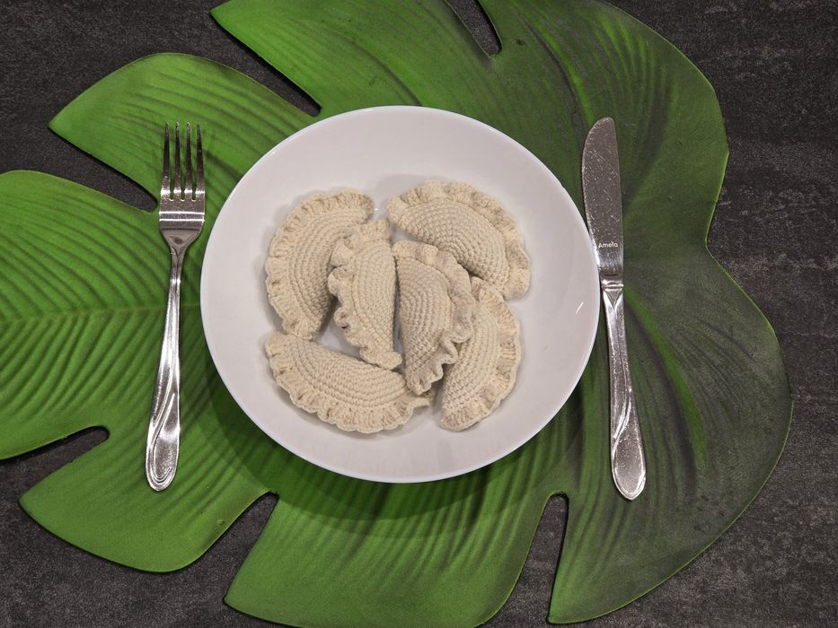 Pierogi na szydełku rękodzieło