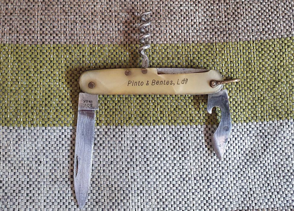 Canivete multifunções SOVI + 2 Inox de metal, para coleção - vintage