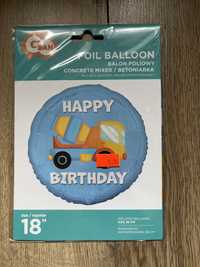 Balon foliowy Betoniarka (Happy Birthday), 18".