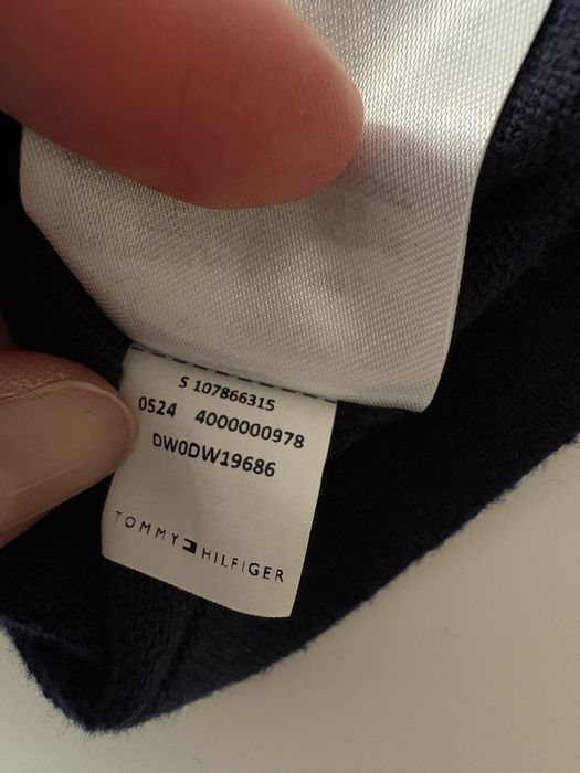 Granatowy golf Tommy Jeans M z wadą