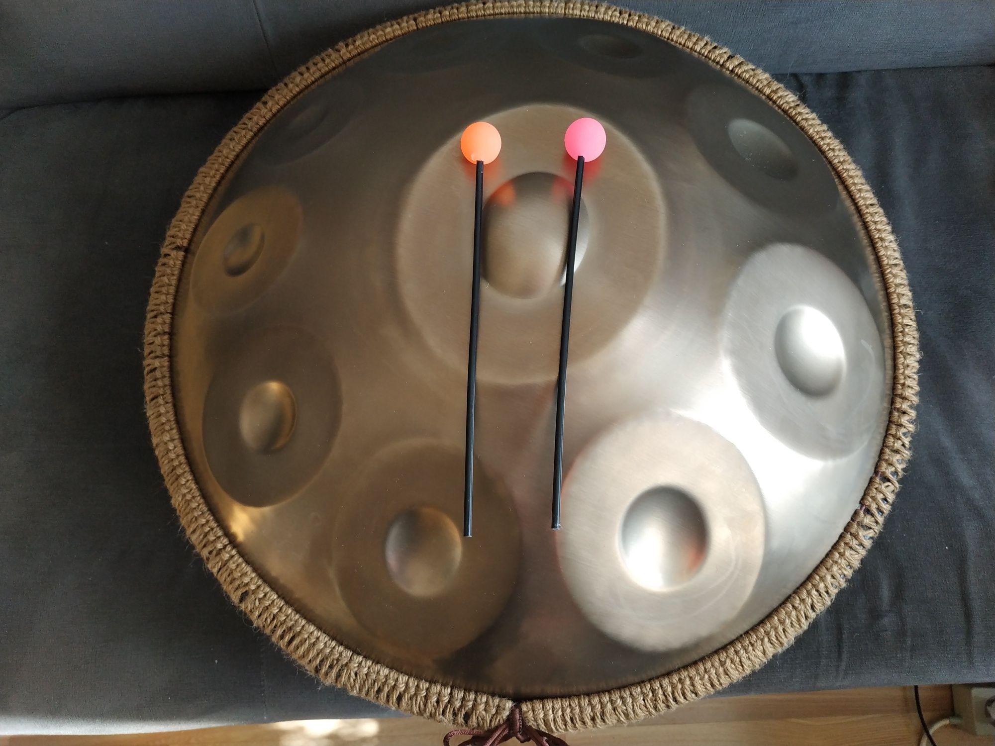 Handpan 10 D kurd 432 + pałki Super instrument