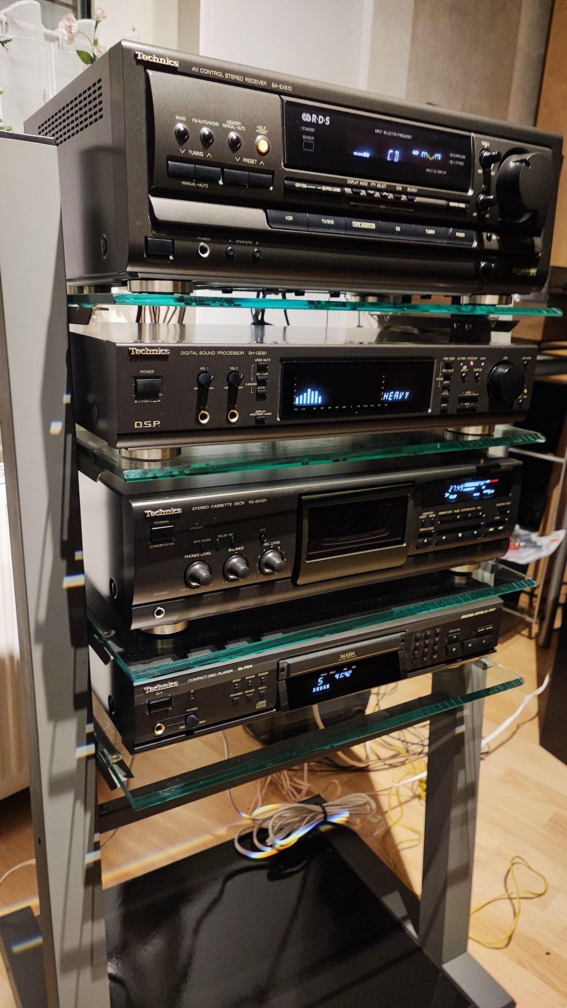 Wieża Technics plus kolumny SB-M500