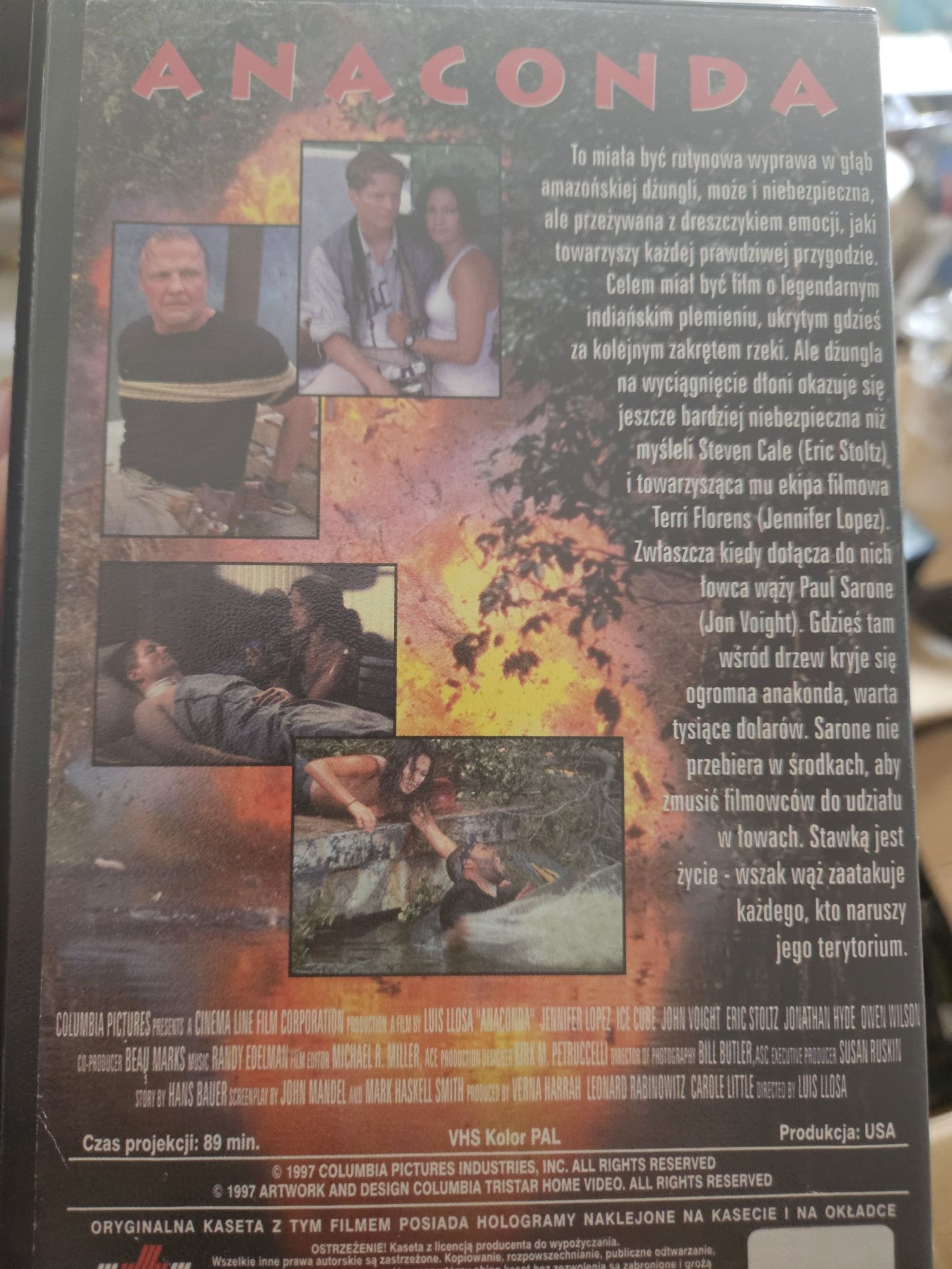 Anakonda - VHS stan bardzo dobry